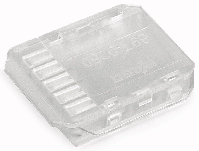 WAGO - Endedeksel for flatkabel;5-polet;for flat kabel 5 x 2,5/4 mm²;gjennomsiktig