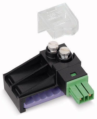 WAGO - Forgreningsmodul;for flat kabel;5 x 2,5 mm² + 2 x 1,5 mm²;grønn