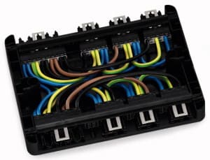 WAGO - Distribusjonsboks tom Svart -