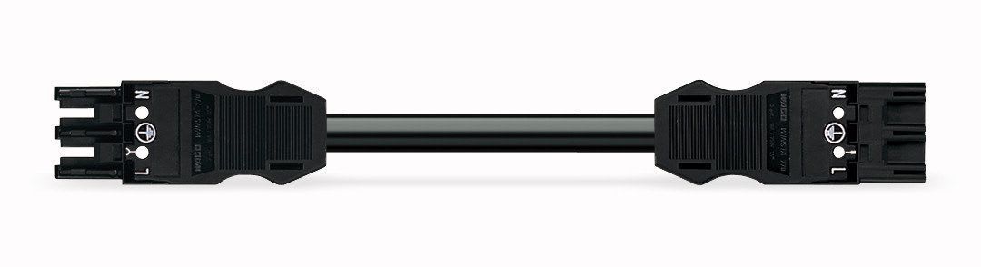 WAGO - Kabel 5m 3x2,5 Sokkel/Plugg Sv -