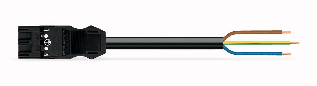WAGO - Kabel 2m 3x1,5 Plugg/Åpen Sv -