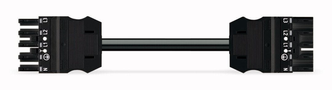 WAGO - Kabel 3m 5x2,5 Sokkel/Plugg Sv -