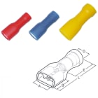 Haupa - Fullisolert flatstifthylse 4,0-6,0mm² , hun, gul