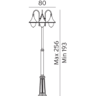 Norlys - Firenze 830 M/3 Lykter Hvit