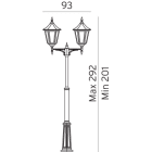 Norlys - Modena Big 382 Stolpe Hvit
