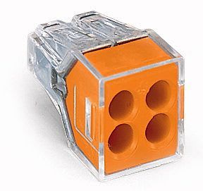 WAGO - PUSH WIRE®-kopling for fordelingsbokser;for massive og tvinnede ledere;maks. 2,5 mm²;flerfarget
