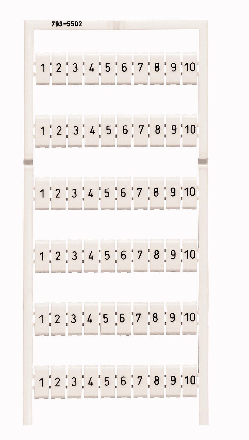 WAGO - Merkeark 1-10  x 10  2,5mm2 -