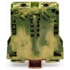 WAGO - 2-leder jordklemme;50 mm²;laterale merkespor;grønn-gul