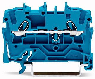 WAGO - 2-leder gjennomgående rekkeklemme;2,5 mm²;for Ex e II- og Ex i-applikasjoner;blå