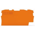 WAGO - Ende- og mellomliggende plate;0,8 mm tykk;oransje