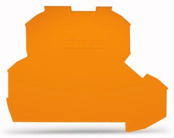 WAGO - Ende- og mellomliggende plate;0,8 mm tykk;oransje