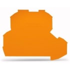 WAGO - Ende- og mellomliggende plate;0,8 mm tykk;oransje