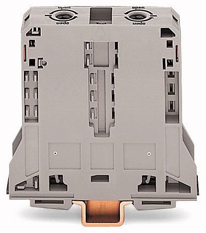 WAGO - 2-leder gjennomgående rekkeklemme;95 mm²;laterale merkespor;grå