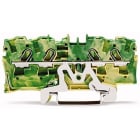 WAGO - 4-leder jordklemme;4 mm²;egnet for Ex e II anvendelser;grønn-gul