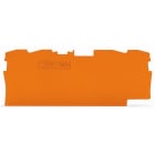 WAGO - Ende- og mellomliggende plate;1 mm tykk;oransje