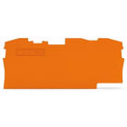 WAGO - Ende- og mellomliggende plate;1 mm tykk;oransje