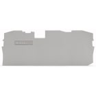 WAGO - Ende- og mellomliggende plate;1 mm tykk;grå
