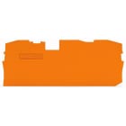 WAGO - Ende- og mellomliggende plate;1 mm tykk;oransje