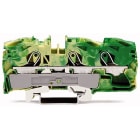 WAGO - 3-leder jordklemme;16 mm²;egnet for Ex e II anvendelser;grønn-gul