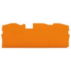 WAGO - Ende- og mellomliggende plate;1 mm tykk;oransje