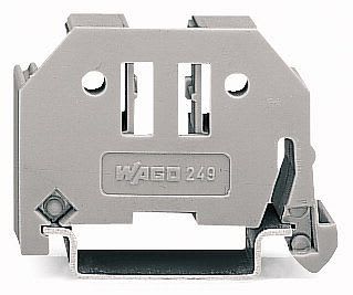 WAGO - Skrueløs endestopp;10 mm bred;for DIN-skinne 35 x 15 og 35 x 7,5;grå