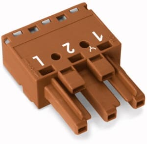 WAGO - Kontakt;3-polet;Kod. S;brun