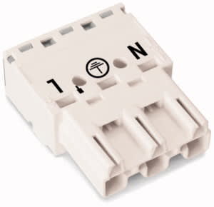 WAGO - Plugg;3-polet;Kod. A;hvit