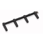 WAGO - Sperrehette;12-polet, delbar;for kontakter;sort