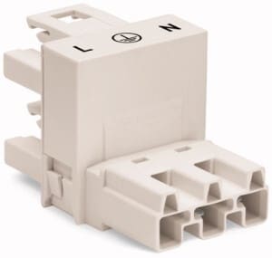 WAGO - h-fordelingskopling;3-polet;Kod. A;hvit