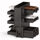 WAGO - Fordelingskontakt for switcher;Enkel-polet switch og seriekrets;3-polet;sort