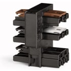 WAGO - Fordelingskontakt for switcher;Enkel-polet og throttle-toveis krets;3-polet;sort