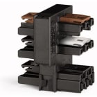 WAGO - Fordelingskontakt for switcher;Enkel-polet og throttle-toveis krets;3-polet;hvit