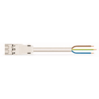 WAGO - Kabel 6m 3x1,5 Plugg/Åpen Hvit -