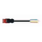 WAGO - Kabel 3m 3x1,5 Rød-Sokkel/Åpen -