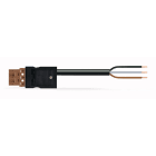 WAGO - Kabel 2m 3x1,5 Brun-Plugg/Åpen -