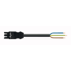 WAGO - Kabel 1m 3x2,5 Sokkel/Åpen Sv -