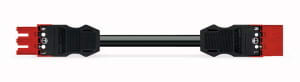 WAGO - Kabel 1m 3x2,5 Rød-Sokkel/Plug -