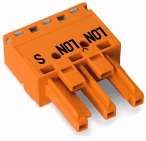 WAGO - Plugg 4p m/ Strekkavl. Hvit -