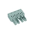 WAGO - Sokkel 4p u/ Strekkavl. Grå -