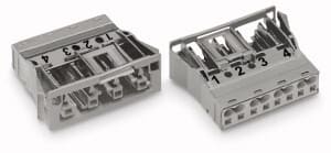 WAGO - Sokkel Snap-in 4p Grå -