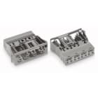 WAGO - Sokkel Snap-in 4p Grå -