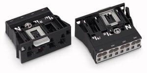 WAGO - Plugg Snap-in 4p Svart -
