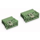 WAGO - Plugg Snap-in 4p Grønn -