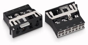WAGO - Plugg Utvendig Snap-in 4p Hvit -