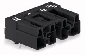 WAGO - Printkort Plugg Horis. 4p Grå -