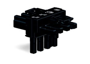 WAGO - Fordel. T 4p 1inn/2ut u/Lås Hv -