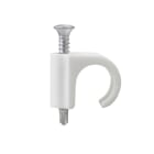 Castor - Plastklips klammer med selvborende skrue SSC 18-22mm grå