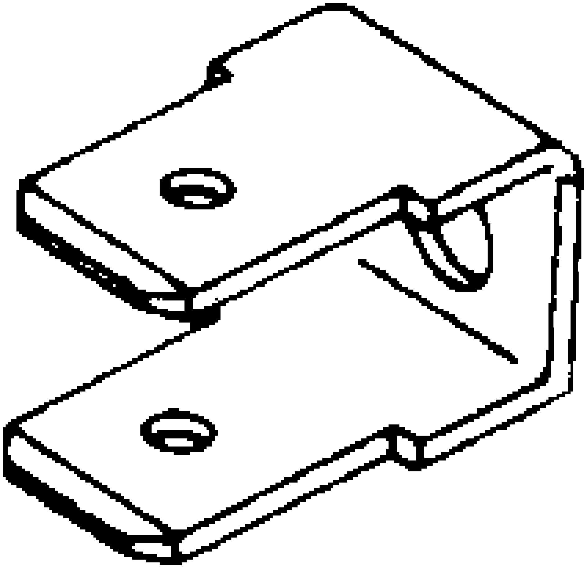 Abiko - Flatstiftkobling, 90º m/M4