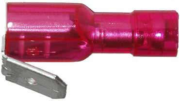 Abiko - Helisolert flatstiftkabelsko m/avgrening 1,5mm² 6,3mm