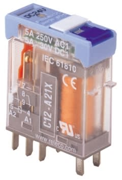 Releco - INTERFACERELE C12A21X230A 230V  2 VEKSEL 6A RELECO